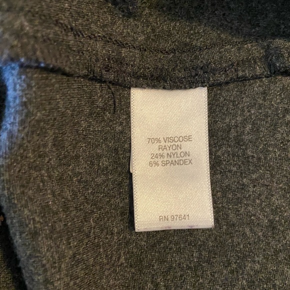 J Jill Size 1X Dark Gray Ponte Leggings - Picture 5 of 6